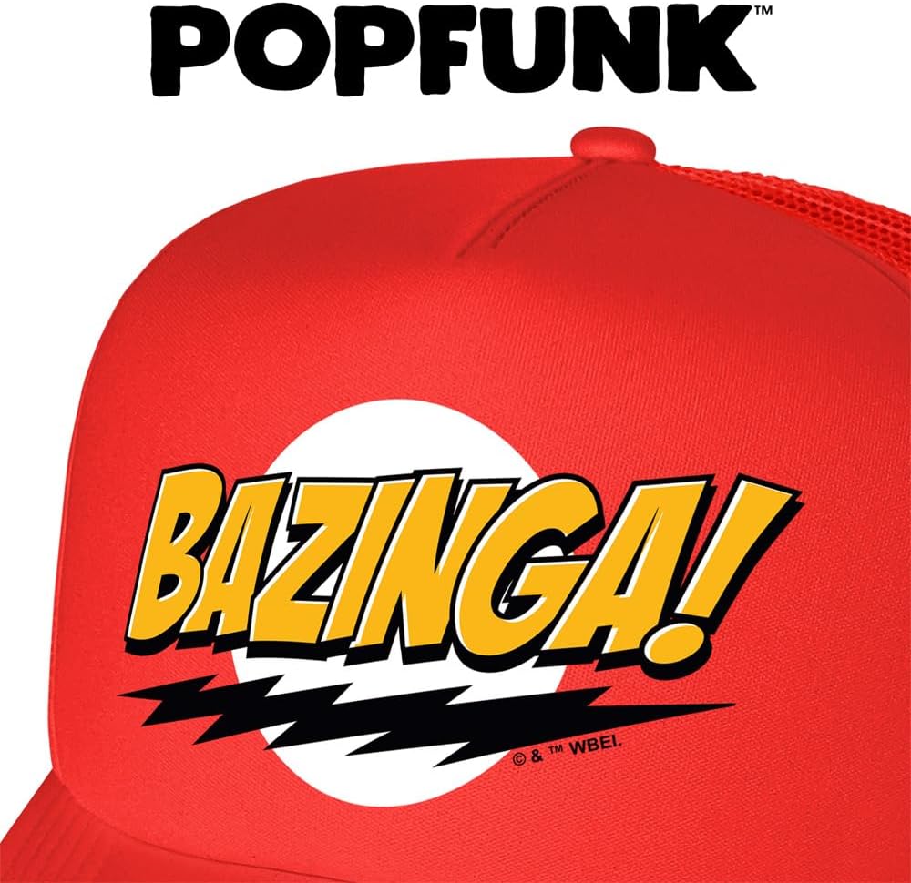 Popfunk Official Pop Logo Listing 2 Foam Snapback Trucker Hat - Unisex for Men and Women