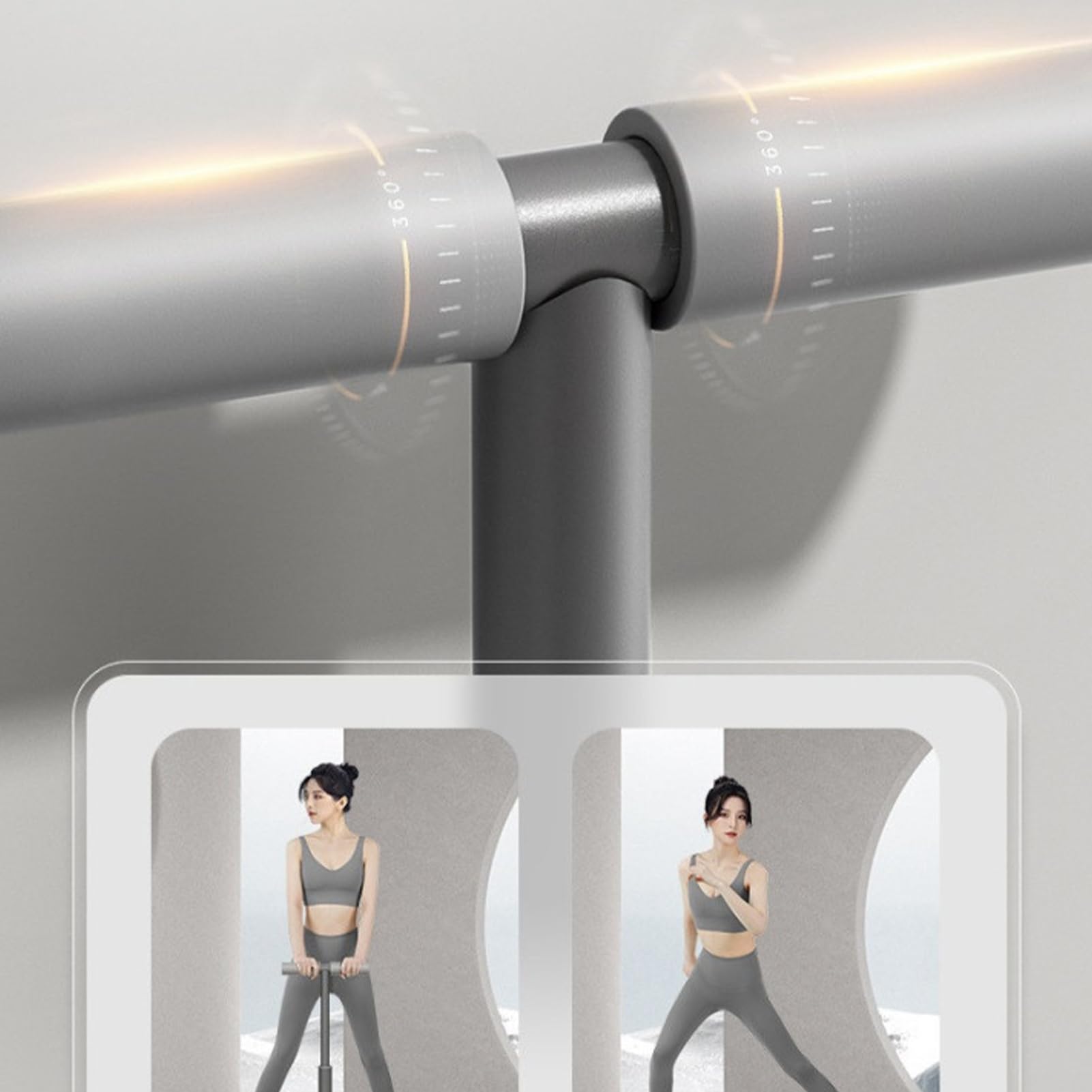 Allenatore interno coscia, tonificante per pavimento pelvico | Rafforzamento della muscolatura interna della coscia con corrimano | Allenatore fitness multiuso per soggiorno, camera da letto, Arbe