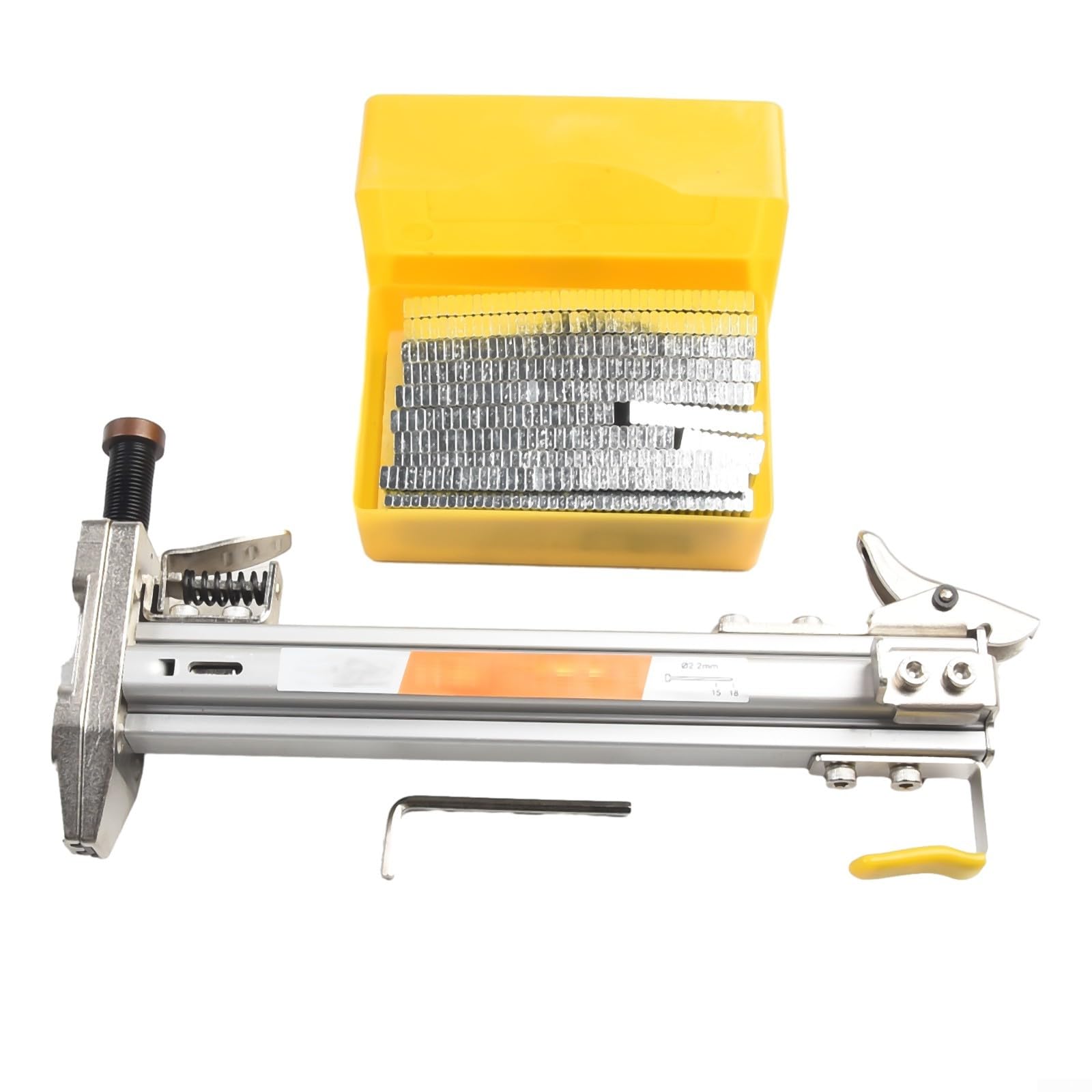 SPORTARC Chiodatrice manuale, per strumento di chiodatura diritta automatica SEMI,Chiodatrice manuale ST18, lega di alluminio per chiodatura dritta automatica SEMI (ST18 con chiodi)