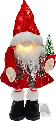 Gnomos de peluche de Navidad con temporizador inteligente, luces LED Tomte, gnomo Nisse, adornos de figura de elfo, muñecas enanas suecas para disponible en Yaxa Peru