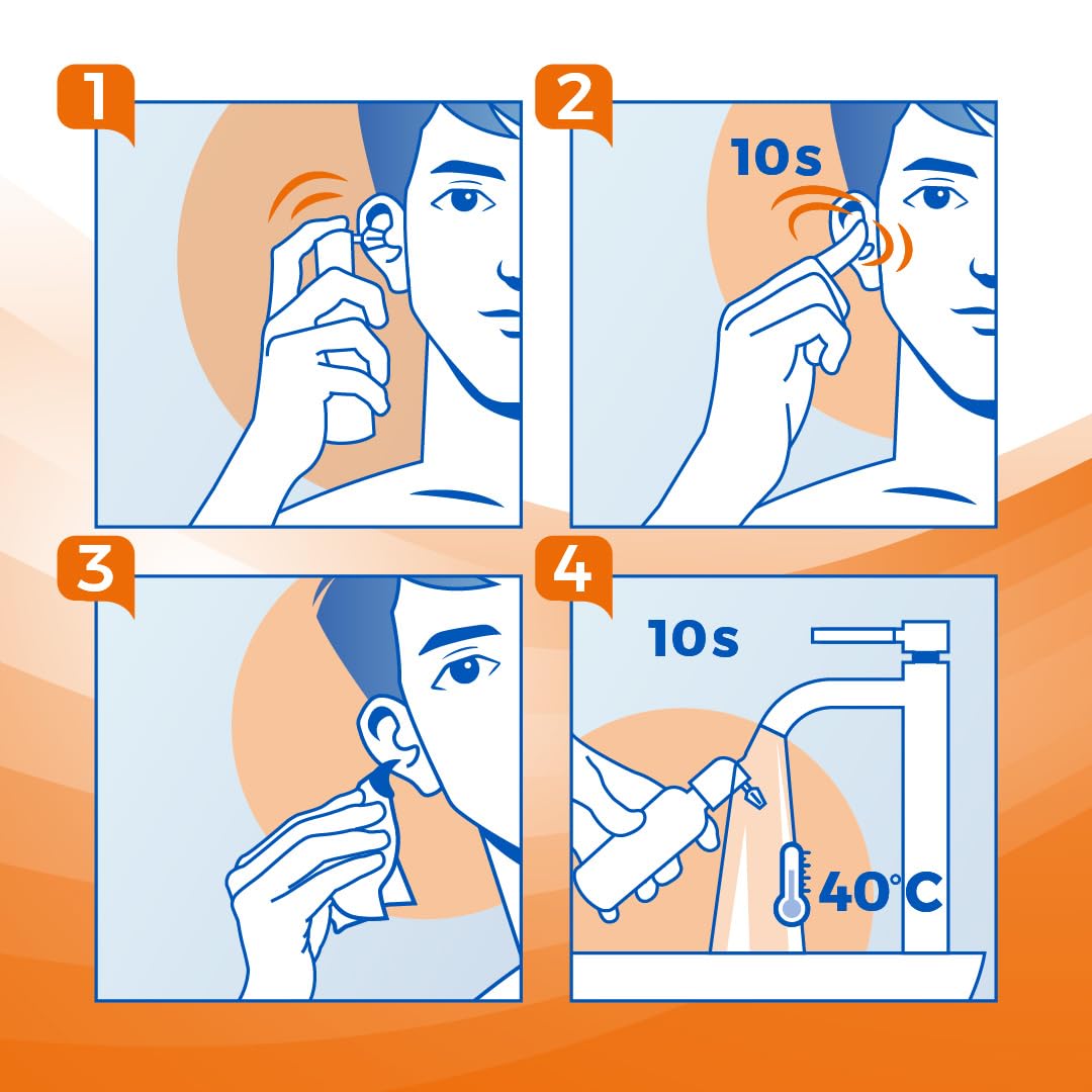 AUDISPRAY JUNIOR -Spray auriculaire - Hygiène - Enfants - Hygiène de l'oreille - Prévient l'accumulation de cérumen - Spray - 25 mL - De 3 à 12 ans