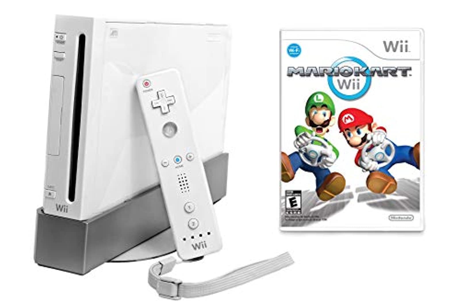 Amazon.co.jp: Wii Console with Mario Kart Wii Bundle - White