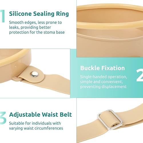 Miniatura 4 de Funda de baño impermeable para estoma ostomía, cubierta de ducha de ostomía, protector de heridas de ducha de ostomía, funda de ducha para bolsa de