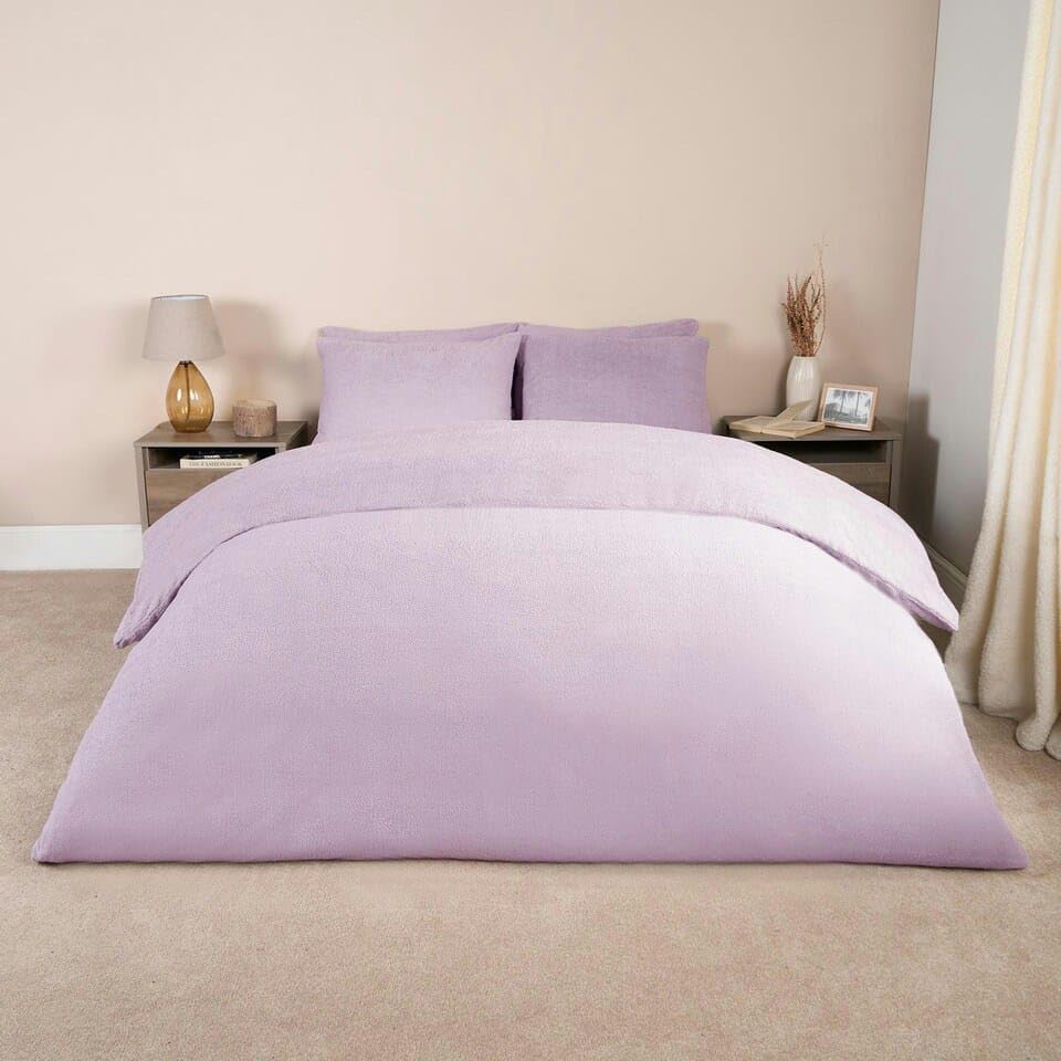 Sands® 100% Pure Woollen Warm Double Bed Duvet Cover with Zipper Closure, 320 GSM Ultra Soft Flannel, King Size 90 x 100 Inches, (Light Pink)-image-25