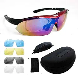 Kit Óculos Ciclismo Bike 5 Lentes Suporte Grau Ciclista