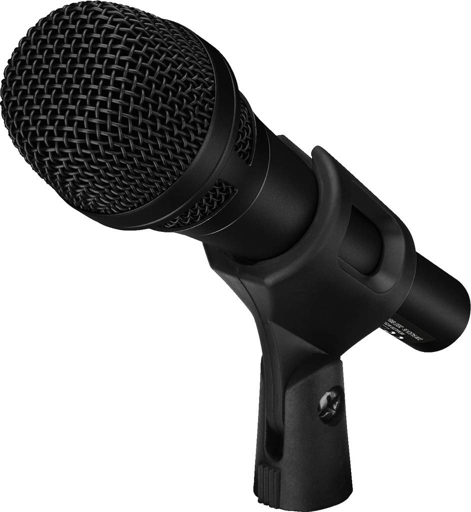 IMG STAGELINE cm-7 Kondensator-Mikrofon für Studio- und Live-Anwendungen, Gesangs-Verstärker mit Metallgehäuse inkl. Mikrofon-Halter, Adapterschraube und Mikrofon-Tasche, in Schwarz