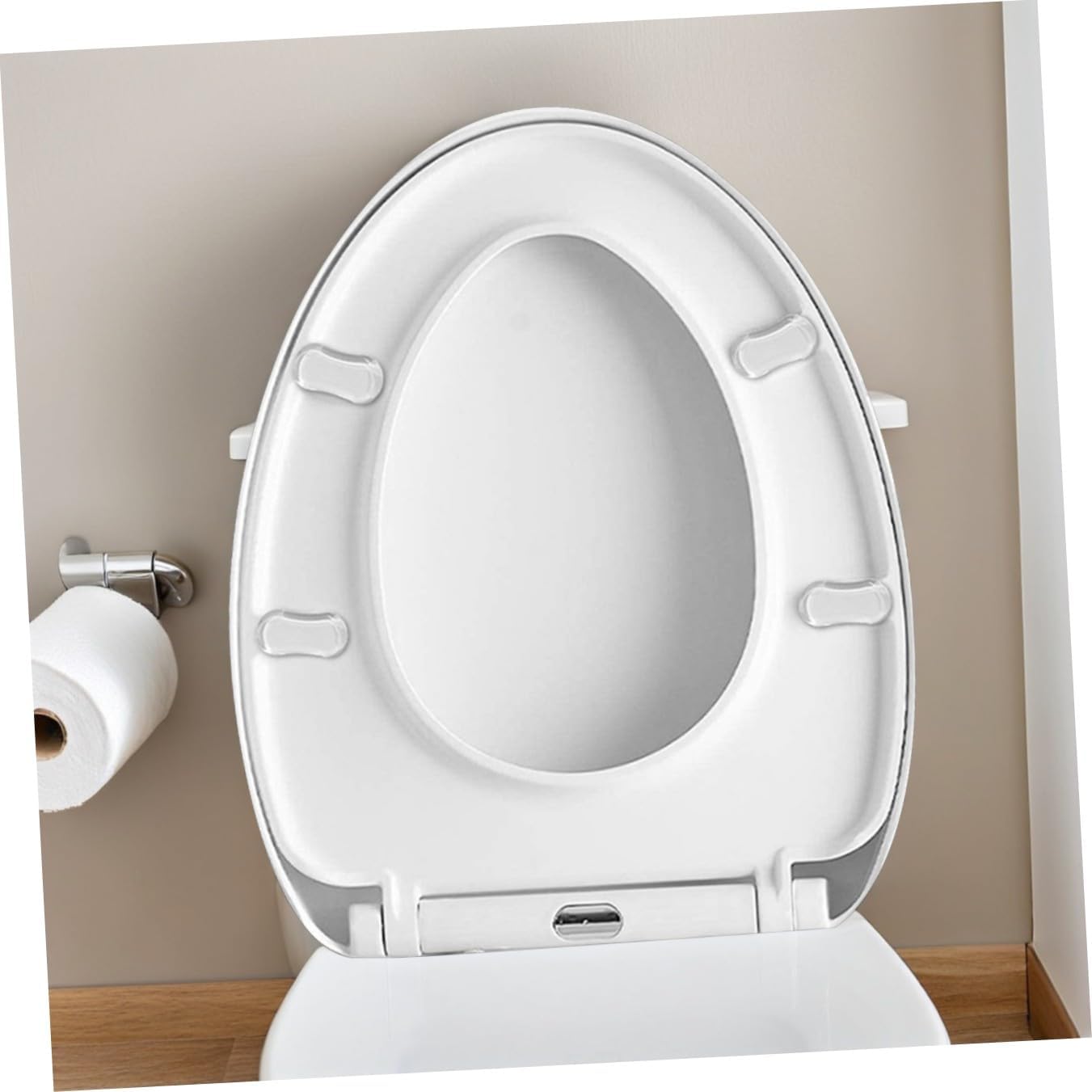 Toilet Seat Bumper, 5pcs Toilet Seat Bidet Replacement Kit, Toilet Bumpers Silicone Gasket with Strong Adhesive, Toilet Bumper Adhesive Toilet Seat Buffers for Lid for Families Hotels