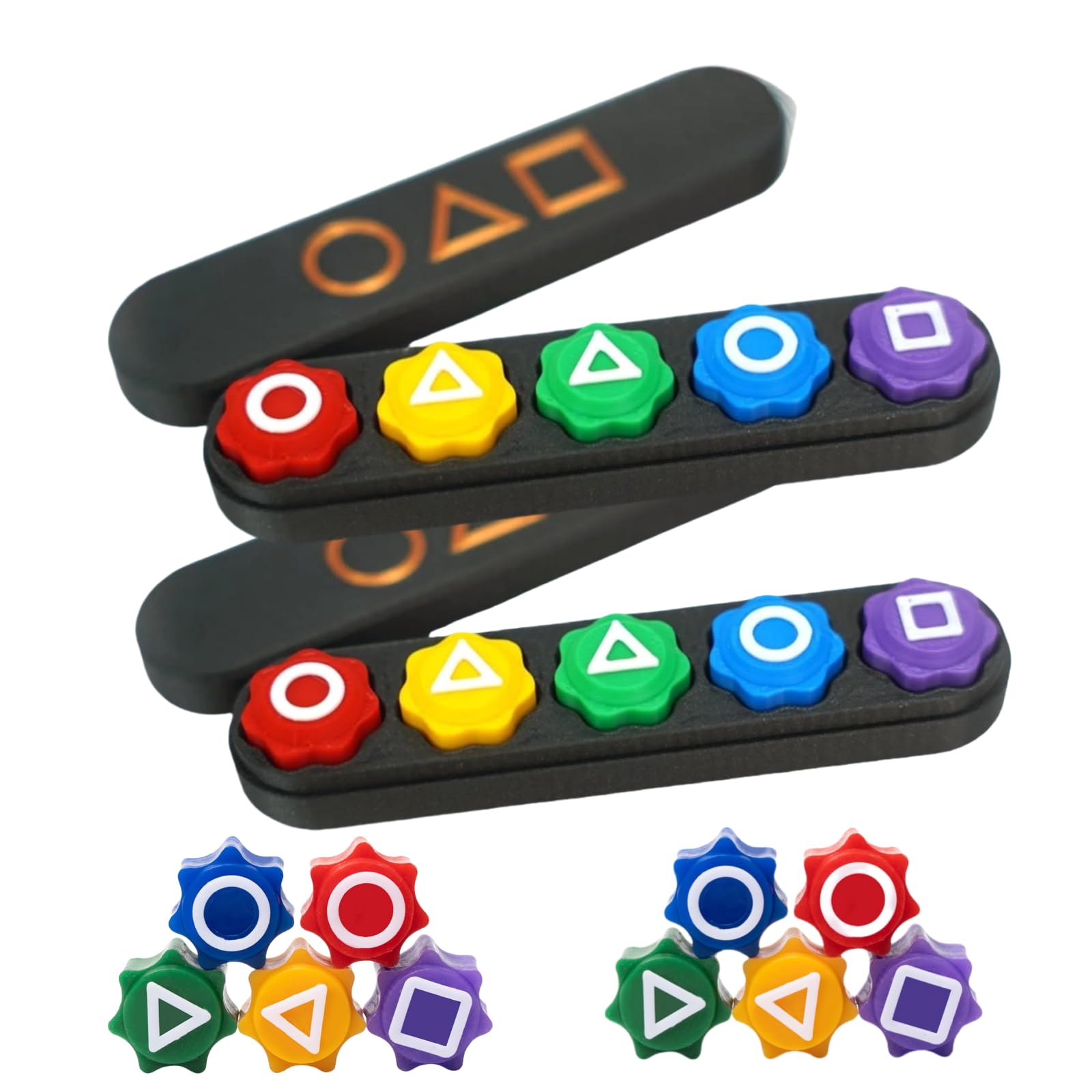 Gonggi Game Set – Traditional Korean Toss & Catch Marble Game with 5/10 Colorful Marbles, Enhances Coordination & Dexterity, Ideal for Social Fun &