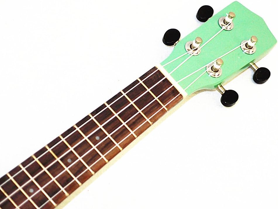 Special Green(Note Hole) 21" Soprano Ukulele with Rosewood Fingerboard & Bridge/Bag