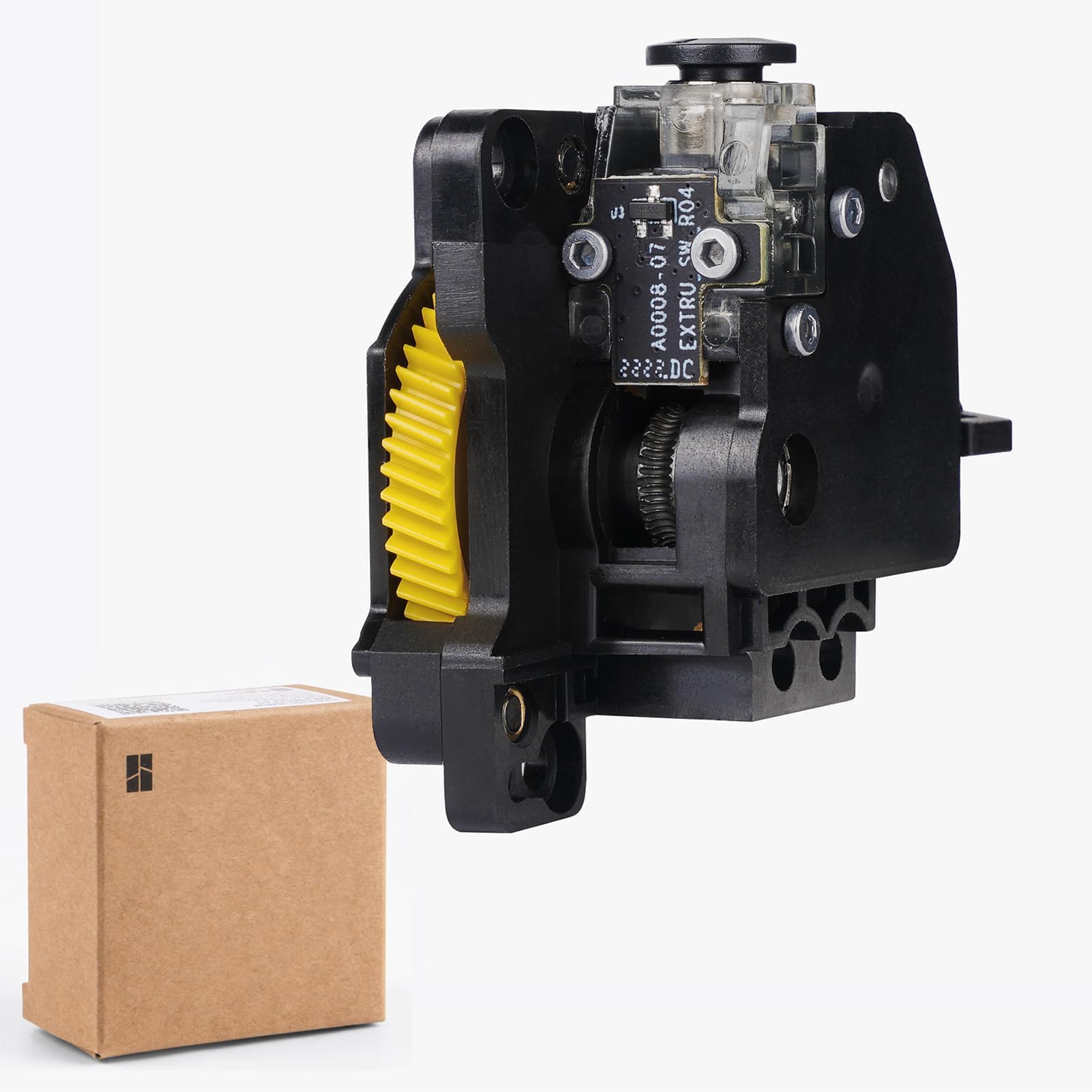 Bamboo Lab X1 - Unità di estrusione per stampante 3D in carbonio X1, X1C, X1, doppia marcia, in acciaio temprato, parti di ricambio complete per estrusore, elevata forza di estrusione