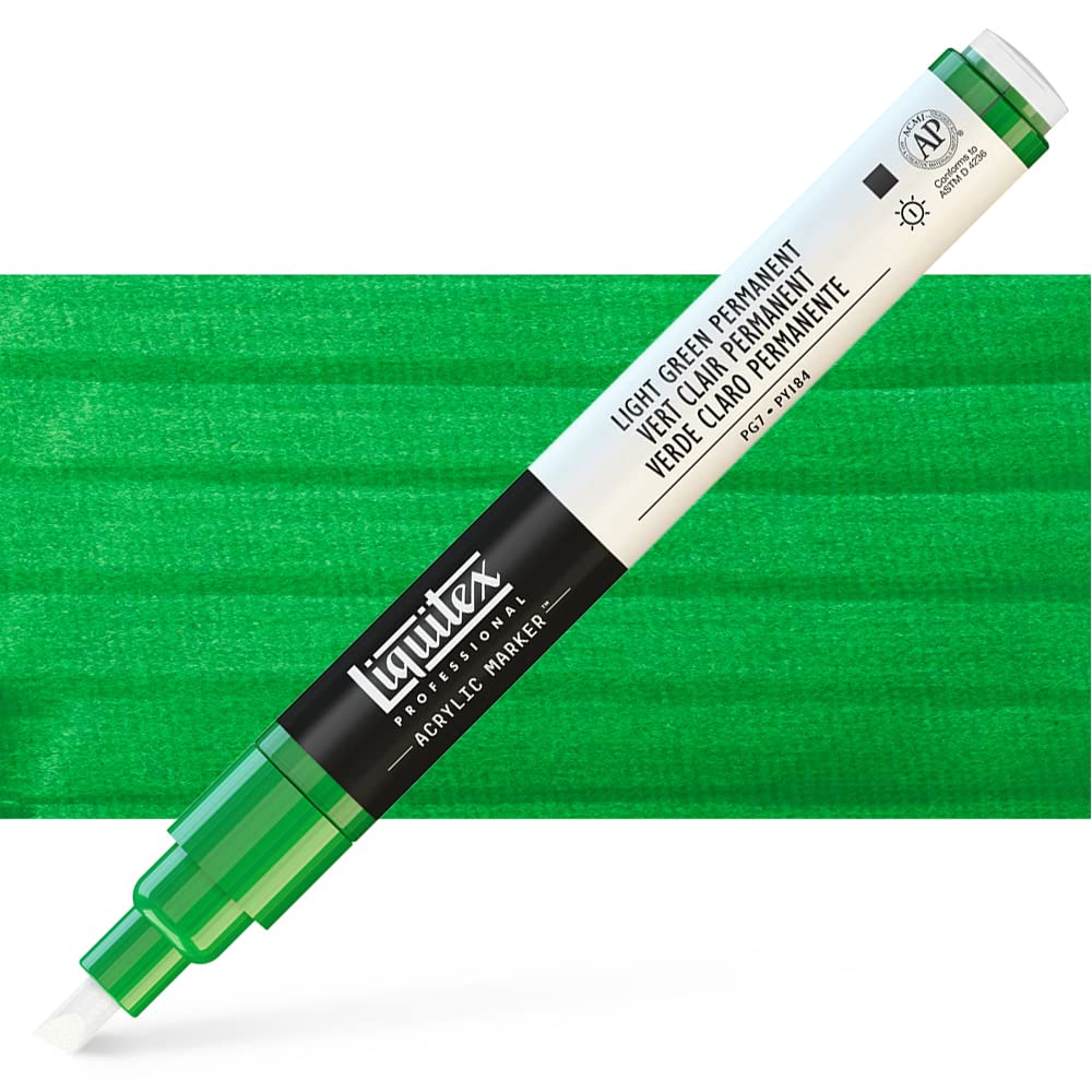 Liquitex Marker : 2mm FINE Light Green Permanent