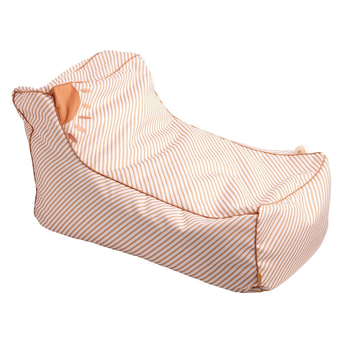 Sauthon Fauteuil Pouf 75x45cm Blanc Polyester