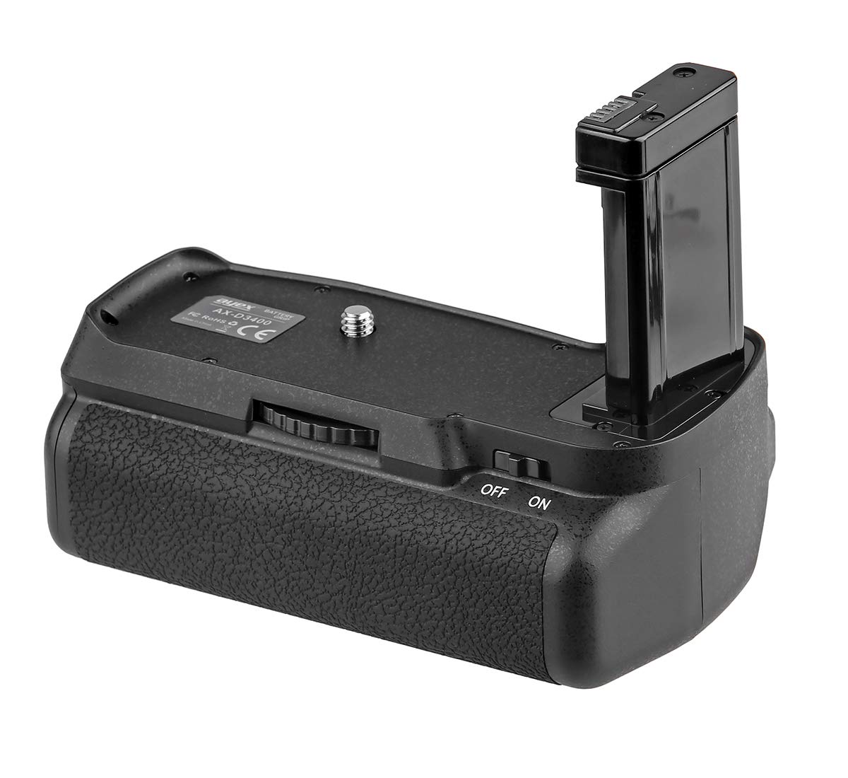 ayex Batteriegriff Kompatibel mit Nikon D3400 mit IR-Fernauslöser + 2 x EN-EL14 Akku + 1 x USB Dual- Ladegerät