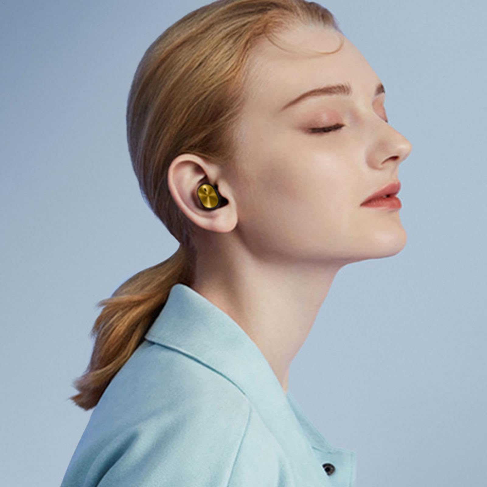 Auricular mono – Auriculares de un solo oído – Auriculares inalámbricos invisibles para teléfono celular, auriculares inalámbricos compactos individuales pequeños para teléfonos inteligentes,
