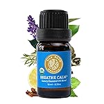 Silk Road Organic Breathe Calm Essential Oil Breathe Easy Blend, 100% Pure USDA Certified Aromatherapy for Cold, Cough, Congestion, Allergy Relief, & Wellness - 10 ml Dropper