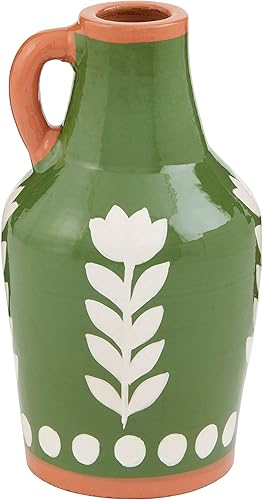 Miniatura 5 de Mud Pie Florero de lunares florales, grande, grande de 11 x 6 pulgadas de diámetro