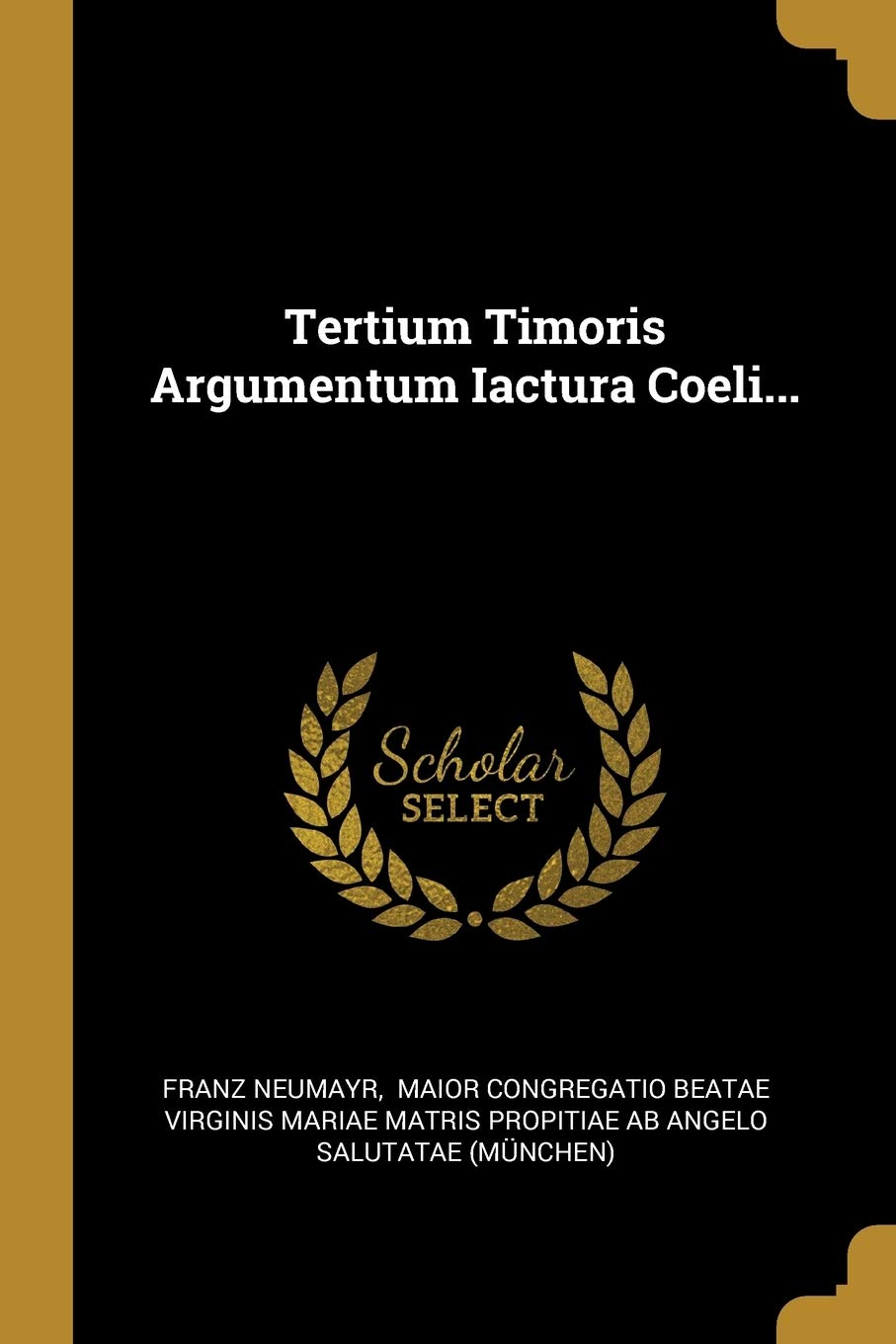 Tertium Timoris Argumentum Iactura Coeli...