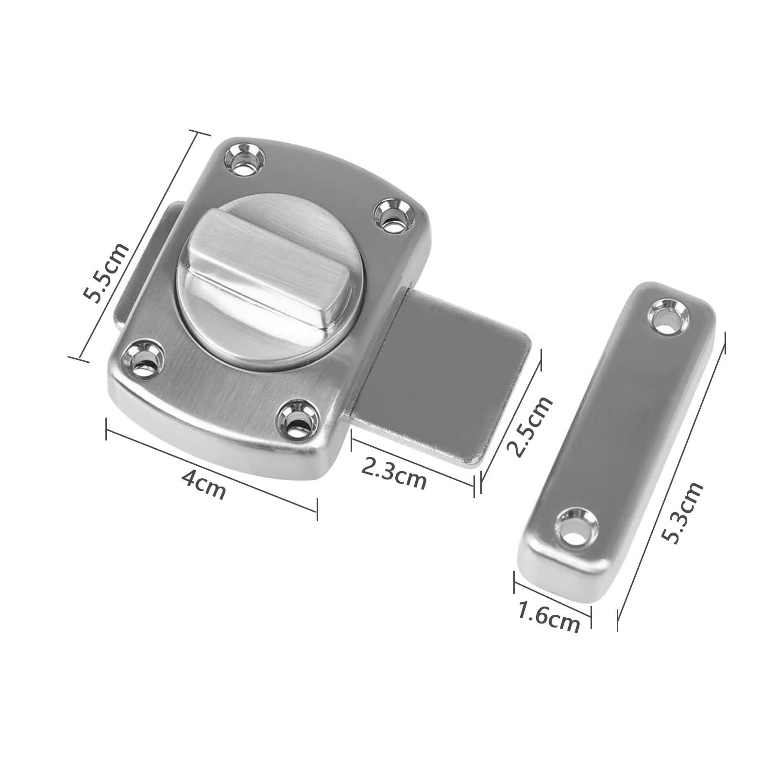 Chiavistello Quadrato Serratura Porta Lega Di Zinco Ispessita Chiavistello Per Porta In Legno A Prova Di Ruggine Design Universale Serratura Porta Interna Adatto A Tutti I Tipi Di Porte