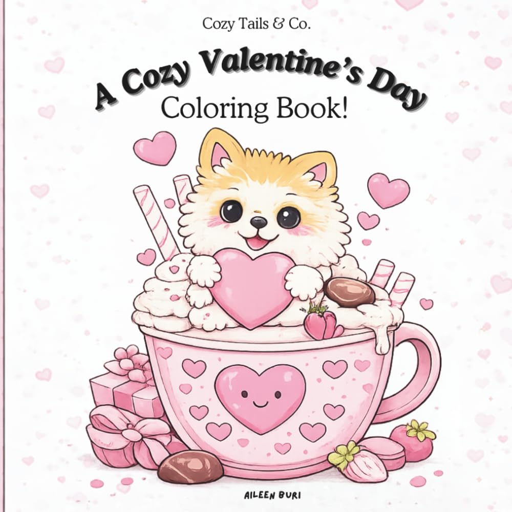 A Cozy Valentine’s Day Coloring Book (Cozy Tails Collection)