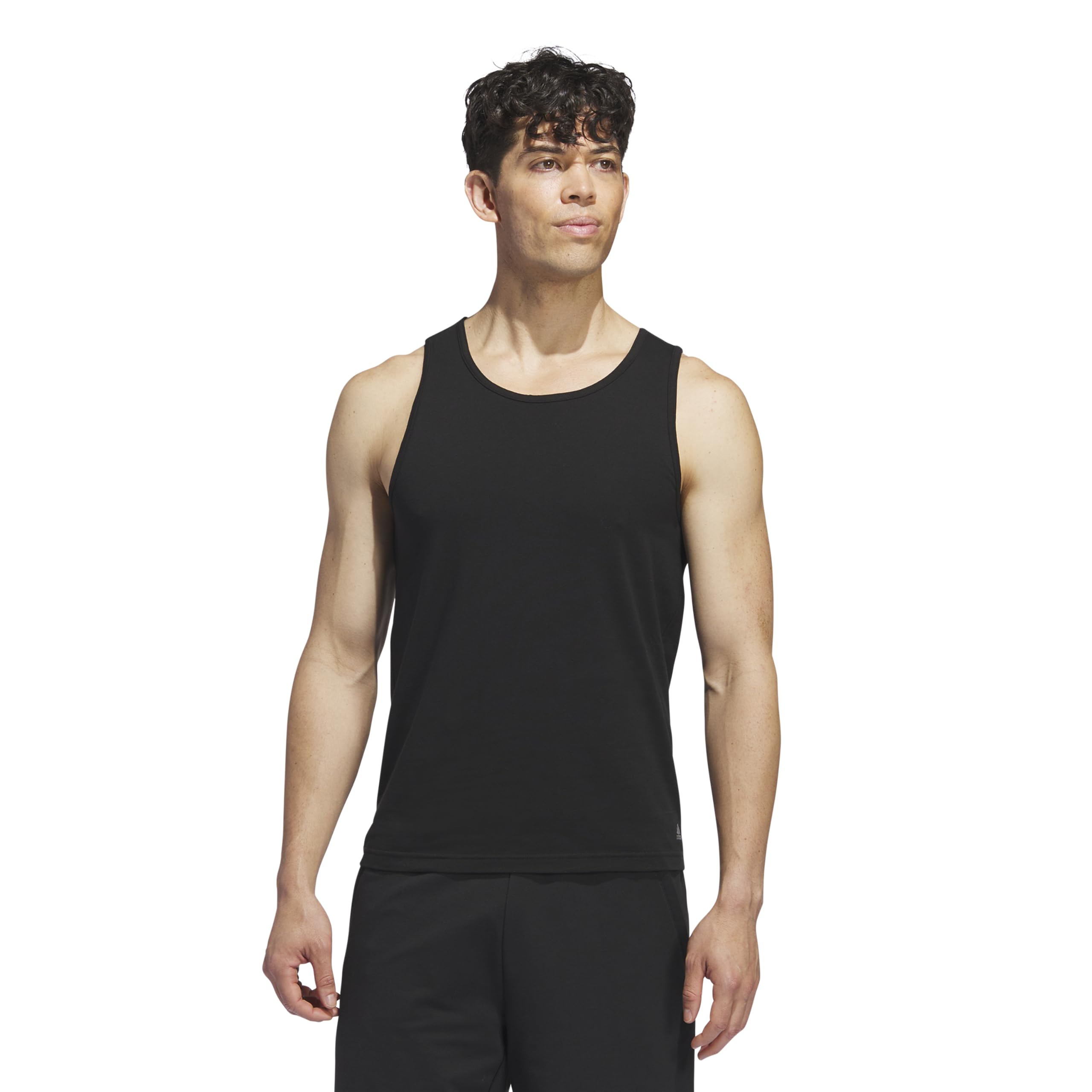 Adidas Tank Tops (2-Pack) – Stretch Cotton Undershirt, Soft Breathable Fitted Base Layer Capa de Base Superior Hombre (Pack de 2)