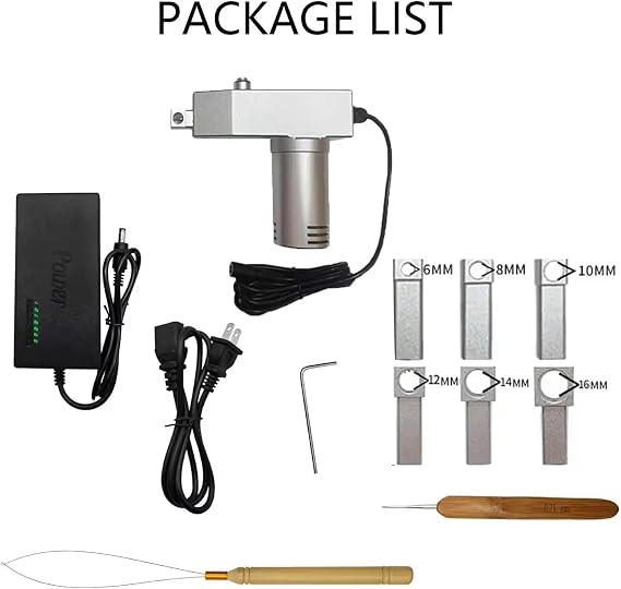 Dreadlocks Machine,Handheld Automatic Dreadlock Machine,DIY Dreadlocks,Dreadlock Machine Kit Portable for Synthetic Hair,Dreadlock Maker for Locs(6/8/10/12/14/16 mm)