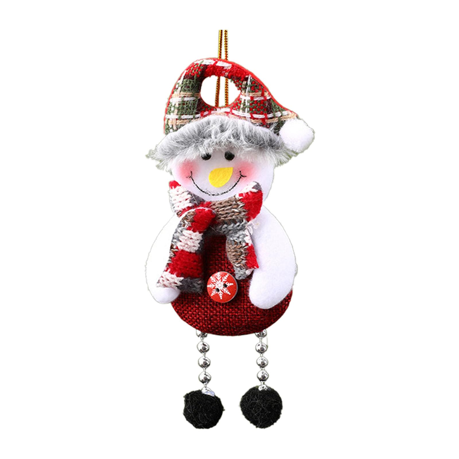 TFAOYS Nonwoven Fabric Santa/Snowman/Deer/Bear Figures for Dollhouses Decoration Holiday Ornament with Realistic Color Nonwoven Fabric Santa/Snowman/Deer/Bear Hanging Ornaments