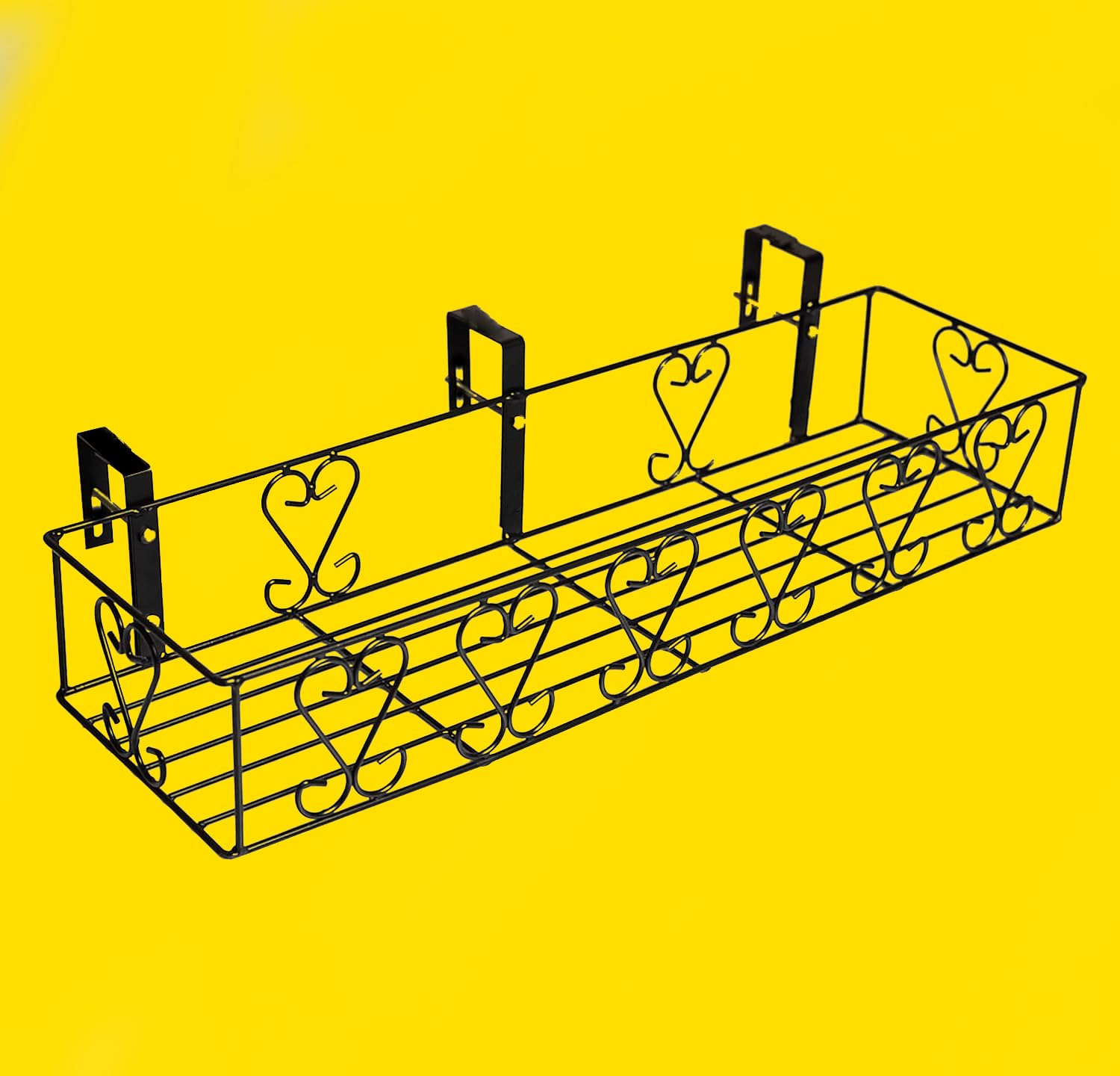 IRON LANDS Adjustable Railing Flower Pot Stand for Railing planters | Plant Stand Indoor Hanging Pot | Gamla Stand for Balcony Decoration Items Outdoor | Garden Stand to Hanging planters (B0D135QW8G) Amazon Price History, Amazon Price Tracker