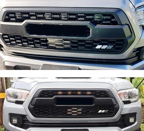Miniatura 5 de iJDMTOY Emblema retro de 3 colores a rayas con pernos de anclaje de palanca que no requiere extracción, compatible con Toyota Tacoma Tundra 4Runner