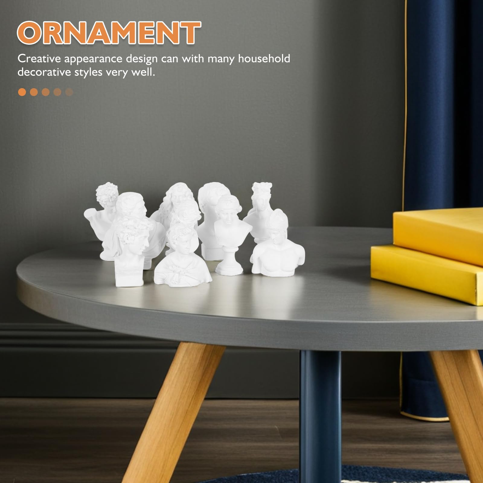 Lot De 10 Statuettes Miniatures En Résine Style Grec - Décoration Bureau Ou Maison (7x5x3 Cm Environ) - 8