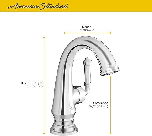 Miniatura 6 de American Standard 7052107.002, Delancey - Grifo de baño de un solo orificio de 1.2 GPM, cromado