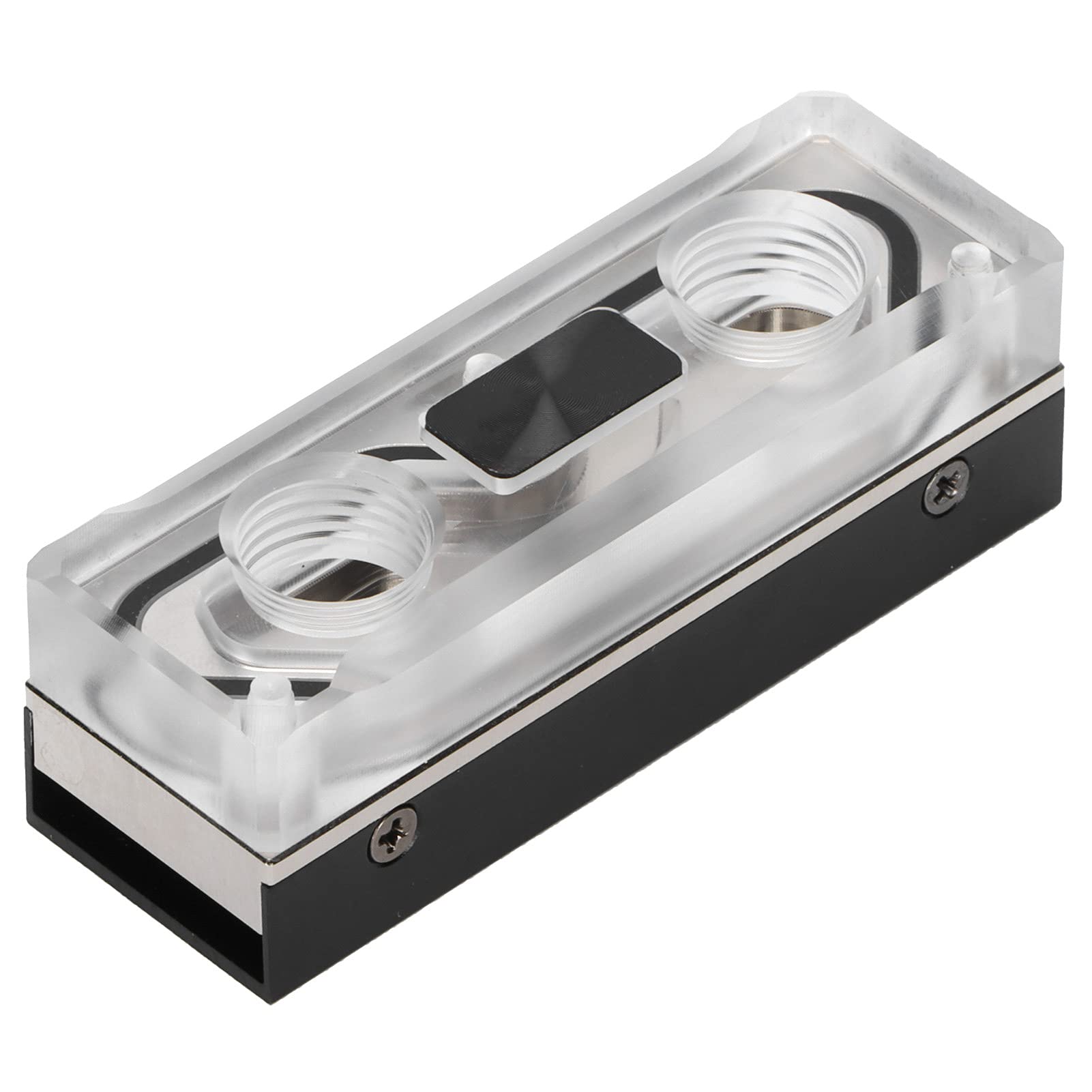 M.2 NVME SSD Water Block, dissipatore di calore in alluminio con raffreddamento ad acqua G1/4" con pad termico in silicone per di raffreddamento personalizzato per PC