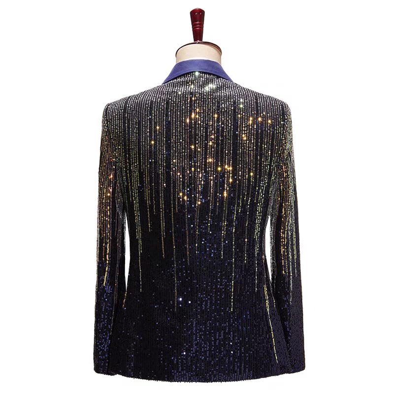 Men's Sequin Jacket, Party, Ball, Wedding, 3-Button Jacket.3
