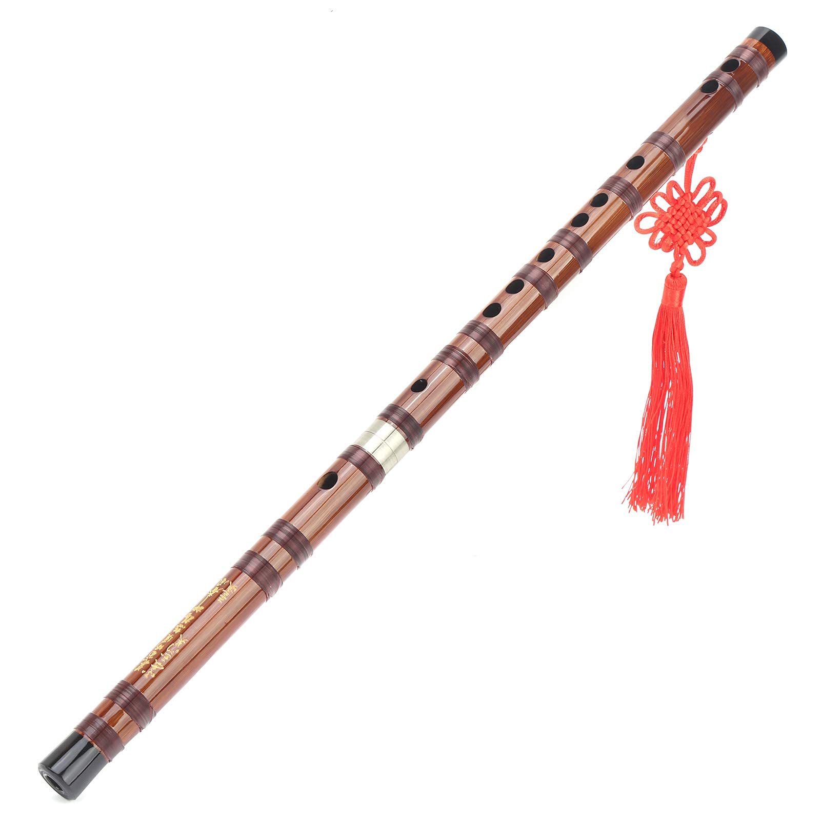 flûte bambou, Flûte en bambou avec membrane en bambou et sac en velours pour Débutants avec Boîte de Rangement, Instrument D'orchestre pour la Performance et L'examen de qualité