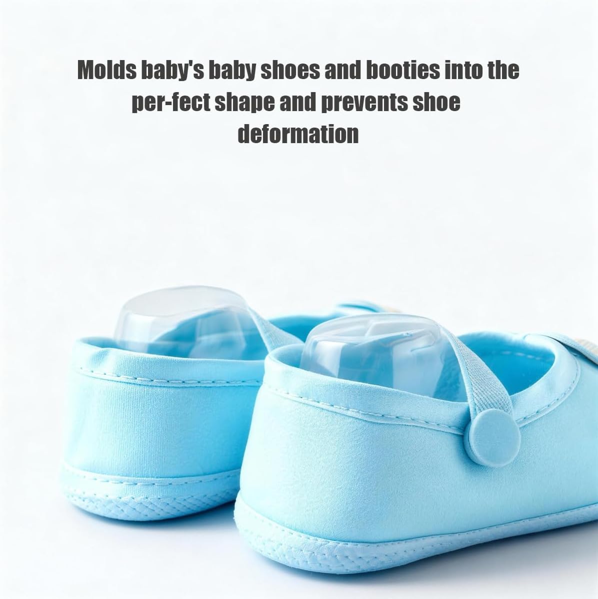 20 Pairs Clear Plastic Baby Shoe & Socks Display Stand 9cm