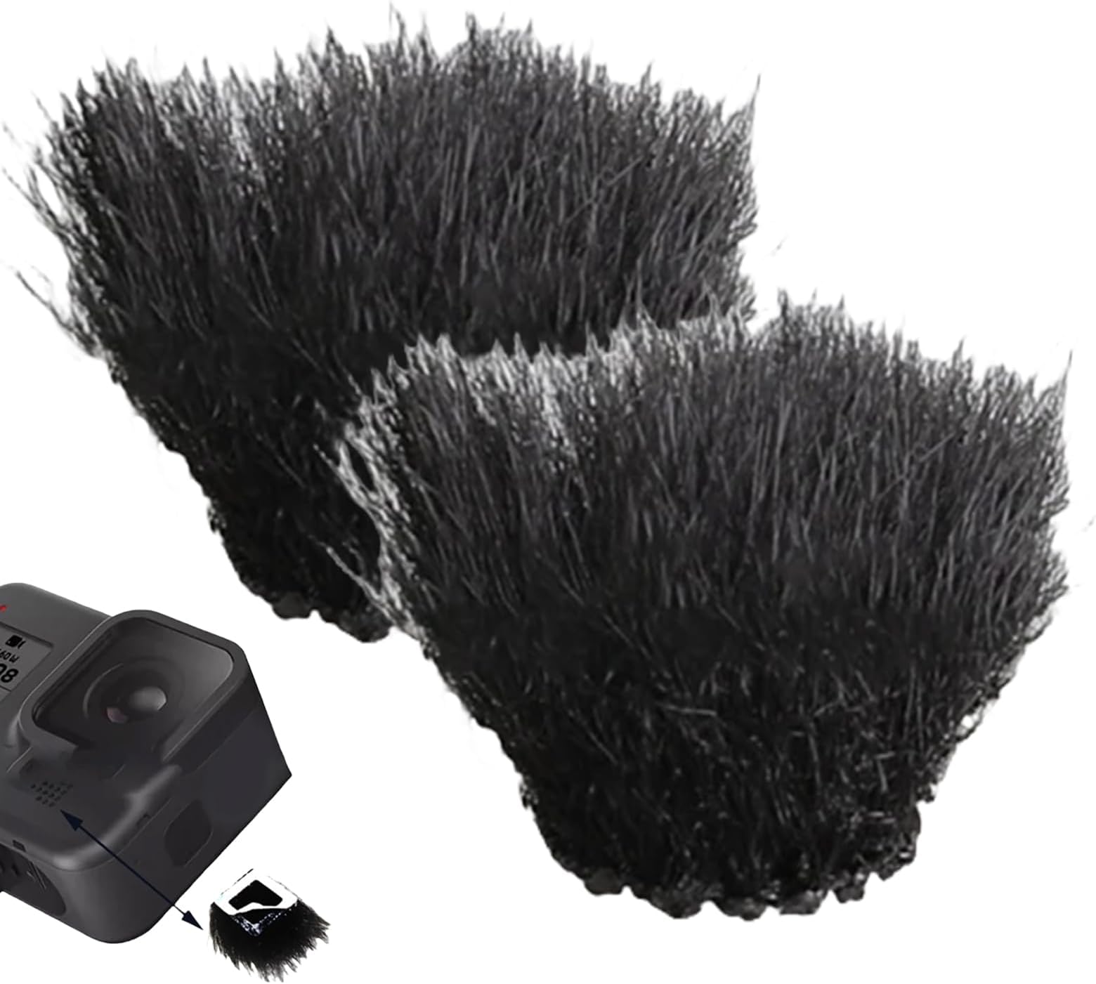 Camera Wind Muff Wind Cover - Muff | Windshield Action Camera, Furry Action For For Accessories