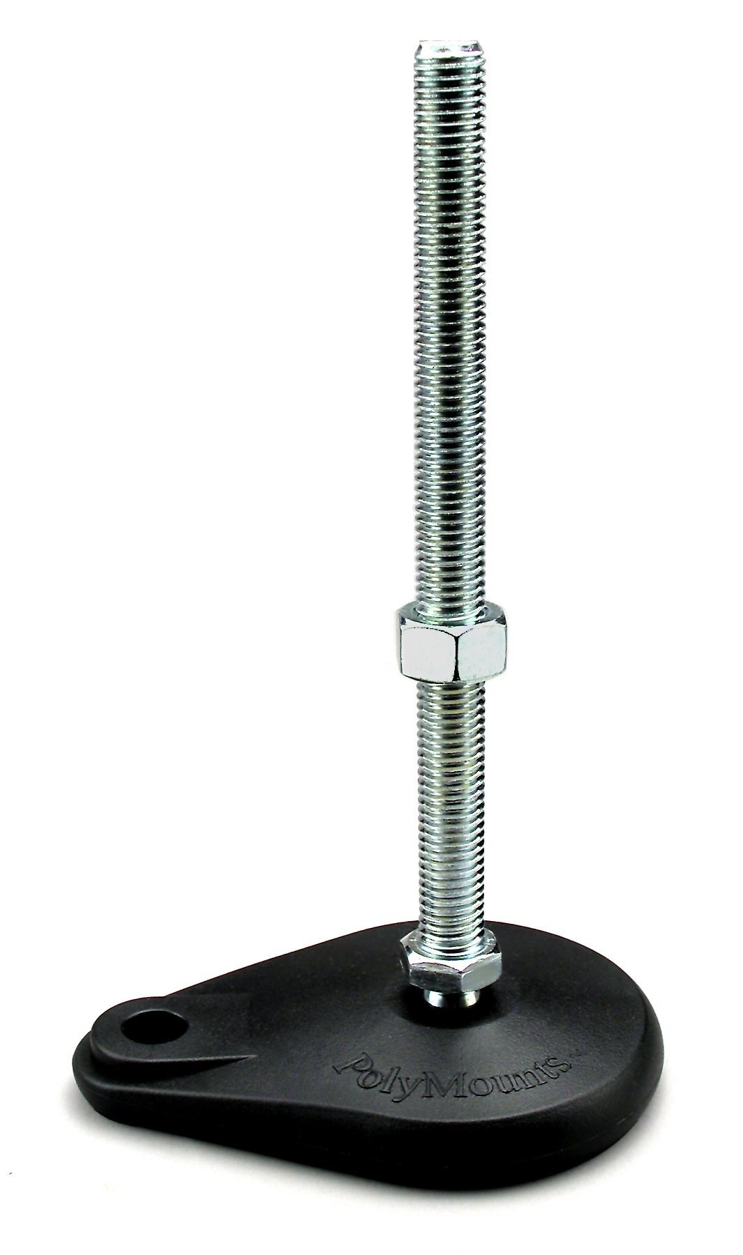 Polymount Leveling Mount TNYLB44-EL Stud Style Teardrop Leveler with Lag Hole with Elastomer