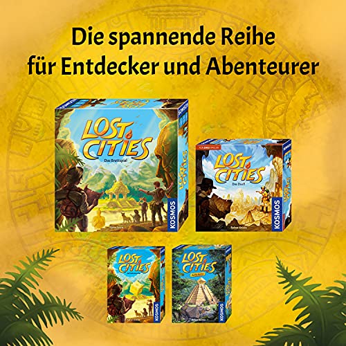 Kosmos 694135 Lost Cities - Das Duell, spannendes Brettspiel, Abenteuerspiel für 2 Personen ab 10 Jahre, Familienspiel… – Bild 4