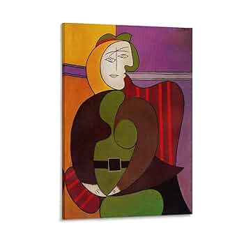 額装品/インテリア//Malaga Mujer 1931 パブロピカソ/ポスター Amazon.co.jp: Pablo Picassoパブロ・ピカソ画家の作品（黄色い