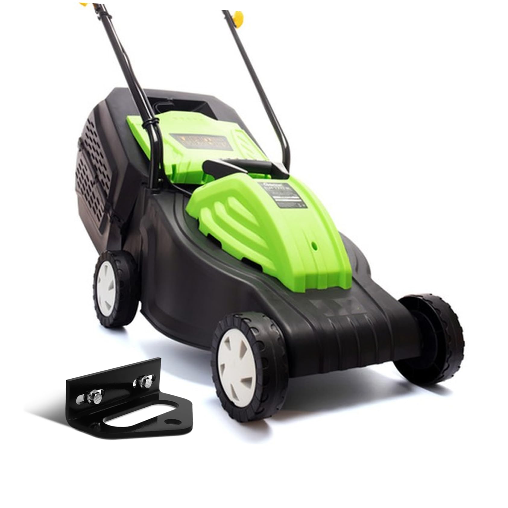 Enganche de Remolque para Cortacésped de Cero, Metal Negro