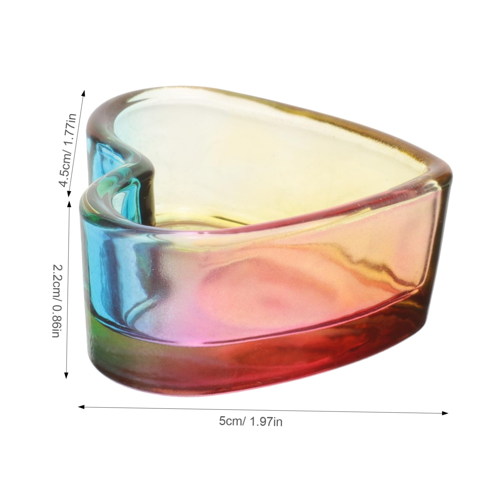 NOLITOY Nail Dish Cup Crystal Glass for Manicure Dappen Dish for Acrylic Nails Decorative Nail Art Tool Brush