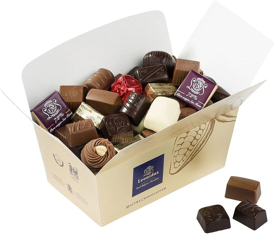 Belgian Chocolate 250g (Small) Ballotin, Fresh Milk/ White/ Dark Chocolates, Luxury Assorted Gift Box, 250 g (Pack of 1)