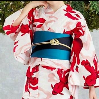 お任せ白系半幅帯つき◆★◆高級変わり織り浴衣★優美な金魚柄★赤紅色 Amazon.co.jp: 高級変わり織り浴衣 優美な紅金魚柄 赤紅色 粋な古典柄