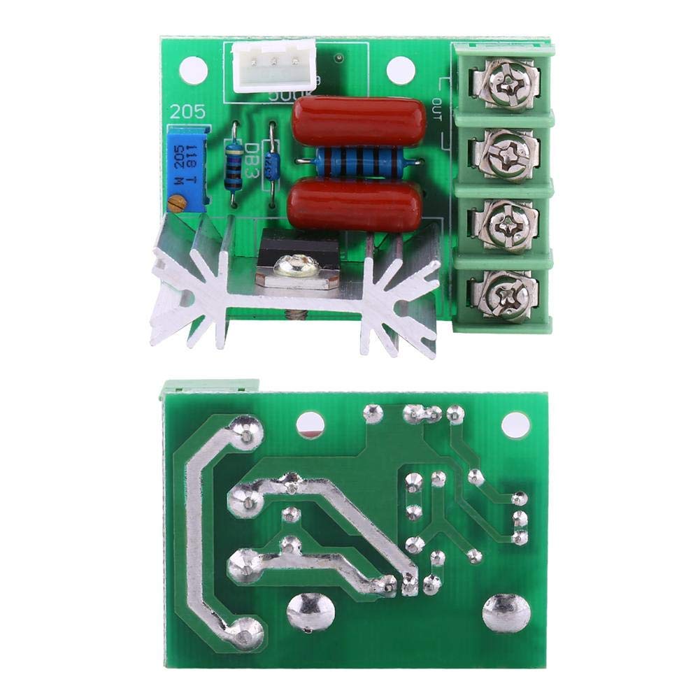 GUUZI 4pcs 2000W Regolatore di Velocità del Motore CA con Cavo, Regolatore di Velocità del Dimmer del Modulo, Regolatore di Tensione Regolabile 110-220V 25A per la Regolazione dell'attenuazione