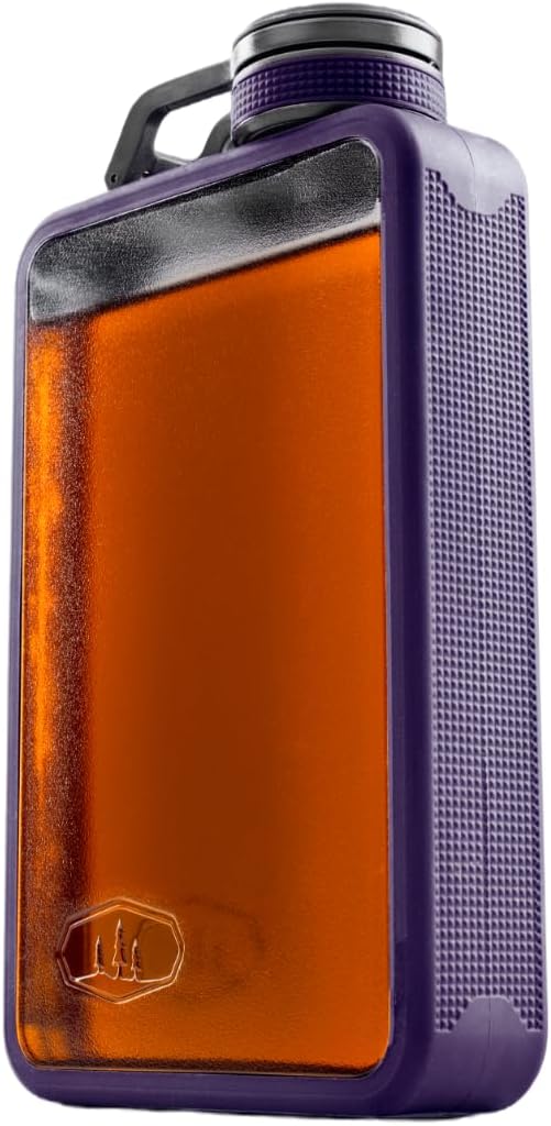 GSI Outdoors Boulder Flask, Shatter-Resistant, Leakproof Hip Flask with Clear Body & Silicone Grip, BPA-Free Bottle for Hiking, Camping & Travel - Image 6