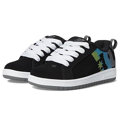 DC Kids Court Graffik (Little Kid/Big Kid) Kids Shoes Black/Multi 2