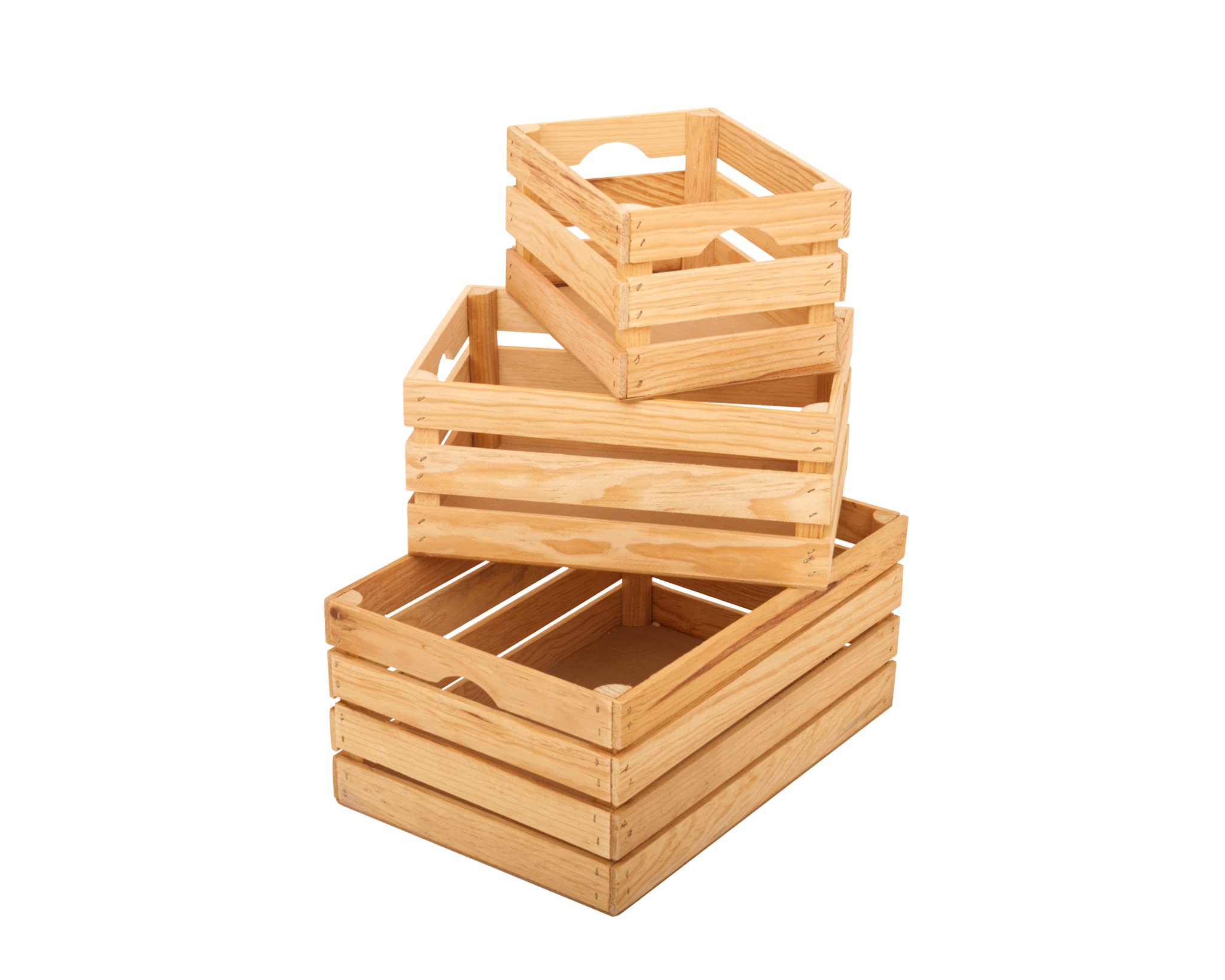 Buy Rustic Wood Crates for vintage decorative display, unfinished