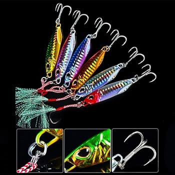 Amazon.co.jp: 6個セット 鉛製ジグルアー 10g/15g/20g/30g/40g