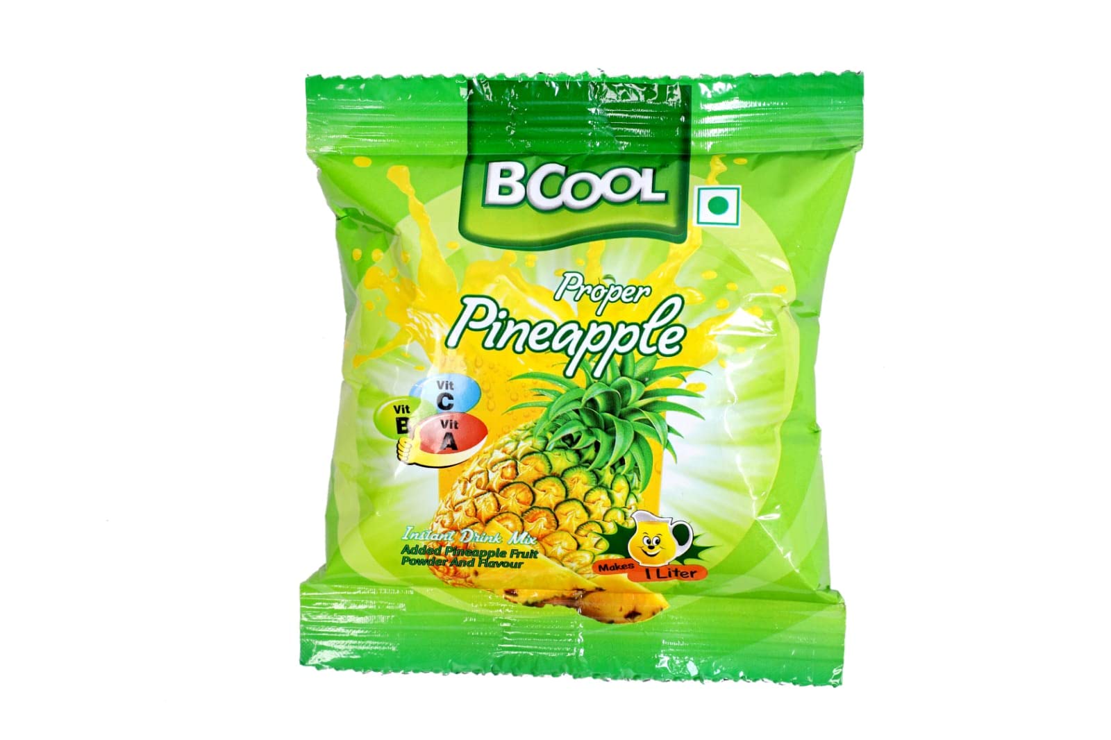 BCOOL Instant Drink Mix Classic Pineapple 125gm for All Age Groups.(Pack of 10)