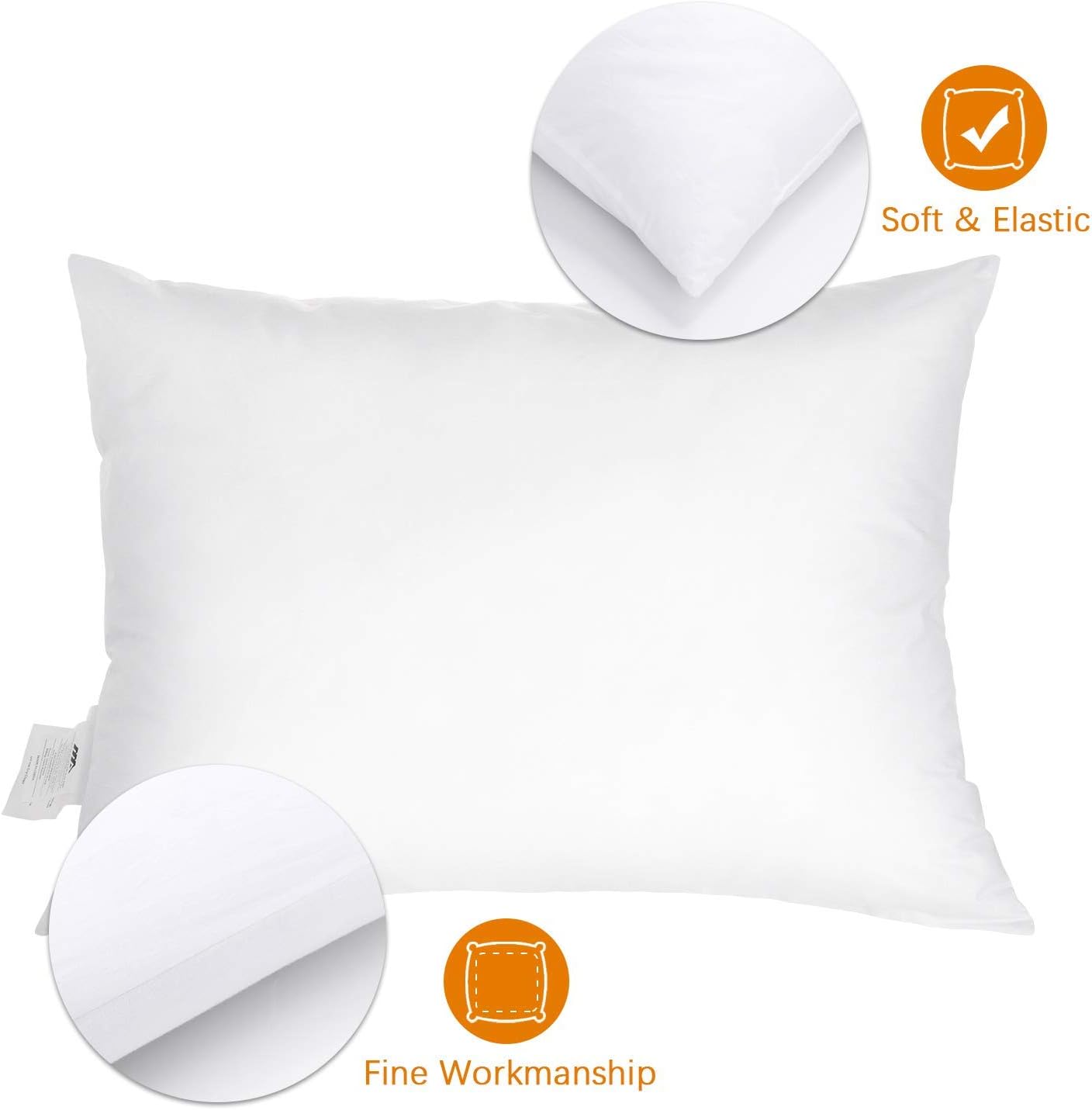 Adoric Pillows for Sleeping 2 Pack, Bed Pillows for Neck Pain Premium Down Alternative Cooling Hotel Pillow for Side & Back Sleeper with Cotton Cover Standard 2026 White