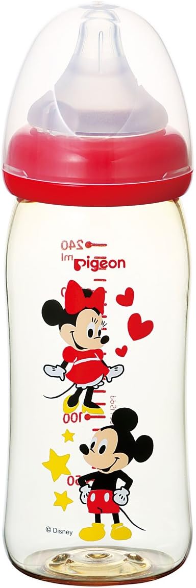 Amazon ピジョン Pigeon 母乳実感 哺乳びん Disney ディズニー プラスチック Ppsu 240ml ミッキー柄 哺乳びん本体 ベビー マタニティ 通販